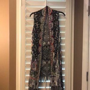 Soft surroundings multicolored duster